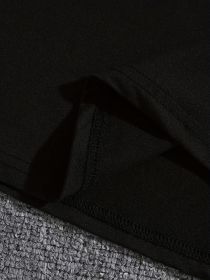 Landscape Printed Reflective T-shirt, Men's T-shirt, Summer Casual Short Sleeved T-shirt (Color: Black, size: S)