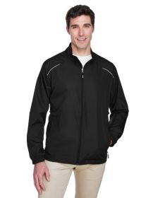 CORE365 88183T Men's Tall Techno Lite Motivate Unlined Lightweight Jacket (Color: Black, size: 5XT)