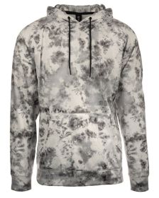 Burnside B8670 Men's Go Anywhere Performance Fleece Pullover (Color: WHITE TIE DYE, size: L)