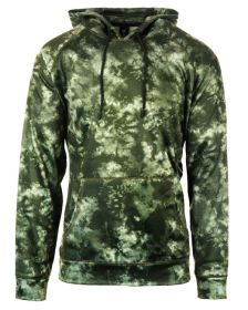 Burnside B8670 Men's Go Anywhere Performance Fleece Pullover (Color: ARMY TIE DYE, size: XL)