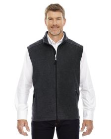 CORE365 88191T Men's Tall Journey Fleece Vest (Color: HEATHER CHARCOAL, size: 5XT)